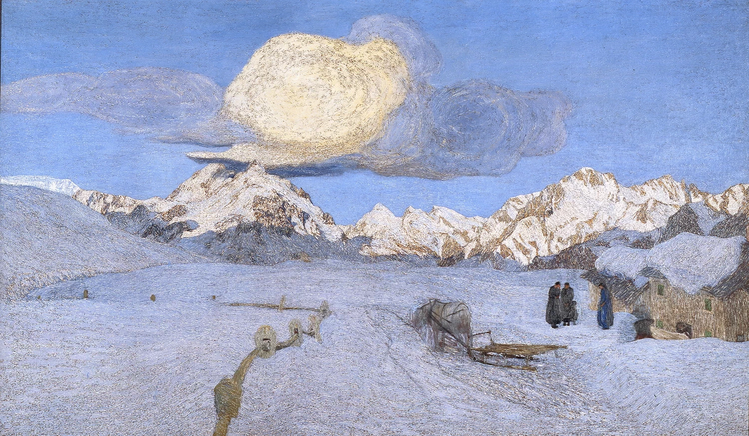 Trittico della Natura o Trittico delle Alpi - La Morte, 1898, Saint, Moritz